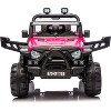 Jojoka 12V Kids Ride-On Truck Car, Battery Powered Vehicles with Remote, Bluetooth Music, LED Lights, Spring Suspension - 2 of 2
