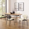 HOMLUX Set of 2 Upholstered Poplar Dining Chair Modern Faux Leather Accent Chair For Bedroom，Kitchen Dining Room，Breakfast nook - 2 of 4