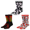 Warner Brothers Horror Icons Men's 13-Pack Crew & Ankle Socks - 4 of 4