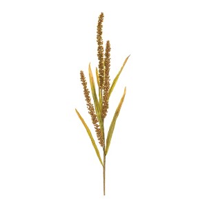 Seeded Harvest Spray – Set of 12 – 25.5"H Fall & Thanksgiving Decor – Green & Brown – By Melrose - 1 of 3