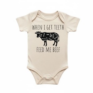 Beef Cow Bbq - Baby Boy Girl Clothes Infant Onesie® Funny Cute Newborn GS1 GS1 - 1 of 4