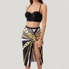 Anna-Kaci Swim Women's Three-Piece Swimsuit Set with Bikini Top High Waist Bottom and Matching Side Slit Skirt Cover-Up - 3 of 4