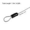 Unique Bargains Security Steel Cable Coated Luggage Lock Wire Rope Double Loops - 2 of 4
