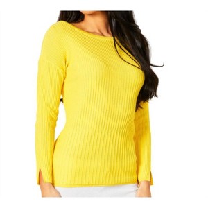 Women's Ribbed Crew Neck Top - Angel Apparel - 1 of 2