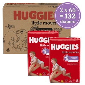 Huggies Little Movers Baby Disposable Diapers - (Select Size and Count) - 1 of 4