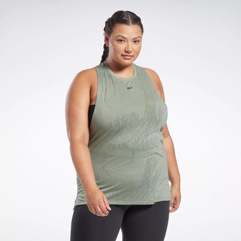 Reebok Burnout Tank Top (Plus Size) Womens Athletic Tank Tops 4X Harmony  Green