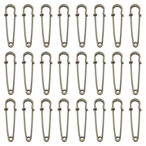 Unique Bargains Metal DIY Blankets Crafts Brooch Making Home Sewing Large Safety Pins 24 Pcs - 1 of 4