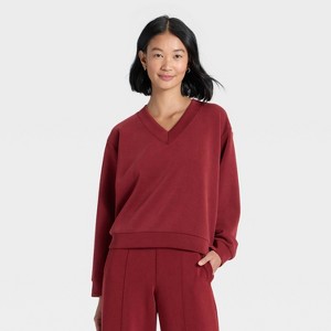 Women's Sandwash Sweatshirt - A New Day™ - 1 of 4