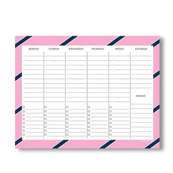 Kahootie Co. Kahootie Co Weekly Schedule Notepad 11" x 8.5" 50 sheets per pad Pink (WNP02)