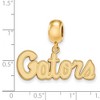 Black Bow Jewelry 14k Yellow Gold Plated Sterling Silver Florida Gators NCAA Bead Charm - 3 of 4