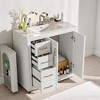 Mshliw 36'' Bathroom Vanity with Ceramic Sink, Solid Wood Frame Freestanding Storage Cabinet with 3 Drawers and 2 Soft Close Doors - 3 of 4