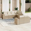 vidaXL Garden Sofa Set Beige - 2 of 4