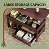 39" Lift Top Coffee Table with Hidden Compartment, Storage Drawers and Storage Shelf - 2 of 4
