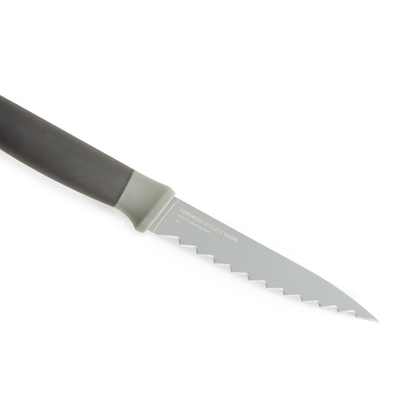 BergHOFF Balance Non-stick Stainless Steel Serrated Utility Knife 4.5", Recycled Material, 3 of 8