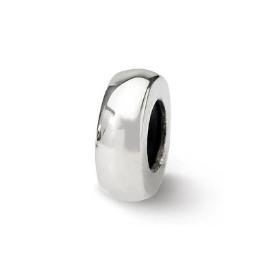 Black Bow Jewelry Sterling Silver Polished Stopper and Spacer Bead Charm