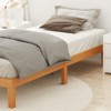 AZL1 Life Concept Beds Minimalist Twinl Size Wood Platform Bed, Natural Pine Frame with Sturdy Slat Support for Bedroom, Beige, 74.4"*37.9"*12" - 2 of 4