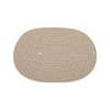 Unique Bargains Trivet Oval Rope Coaster Cotton Non-Woven Fabric 12.6"x8.66"x0.31" - 3 of 3