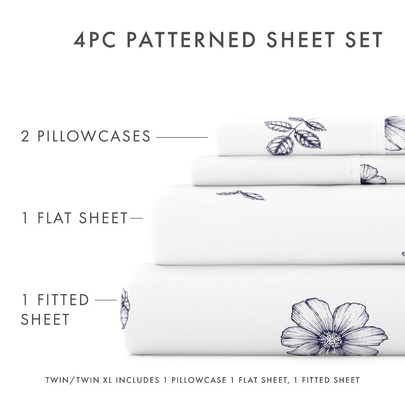 Printed Patterns 4PC Sheet Set - Extra Soft, Easy Care - Becky Cameron, 5 of 13