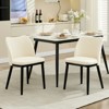 COZONY Dining Chairs Set of 2, Modern Upholstered Fabric Side Chairs with Padded Seat and Wood Legs, Accent Dining Room Chairs Kitchen & Living Room - 3 of 4