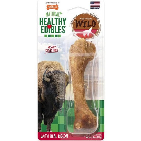 Nylabone Natural Healthy Edibles Wild Bison Chew Treats(Large - 1 Pack) - image 1 of 3