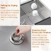 Drop-In Kitchen Sink Workstation, 304 Stainless Steel Topmount Single Bowl, Deep Basin Sink, Includes Accessories for Bar & Commercial Kitchens - 4 of 4