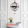 Moshe 3 Light 15.25" Pendant - PND4081 - Black/Brown - Safavieh - 3 of 4