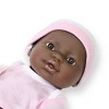 JC Toys La Newborn 12" African American All Vinyl Nursery Gift Set Doll - 2 of 3