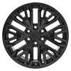 OE Wheels CV37 20 Inch Rim Fits Sierra 1500 Style 6x139.7 20x9 Gloss Black - Hollander 5906 (1) - 2 of 4