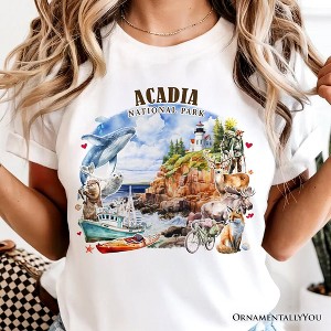 Majestic Acadia National Park Artwork T-Shirt, Maine Travel Tee and Souvenir | OrnamentallyYou - 1 of 4