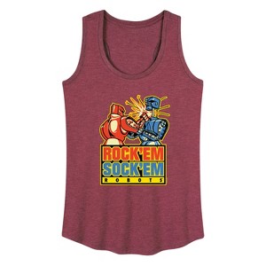 Women's - Rock 'Em Sock 'Em Robots - Rock 'Em Sock 'Em Robots Graphic Racerback Tank - 1 of 4