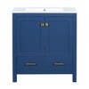 Grungis Bathroom Vanity with Single Combination Under Counter Sink and Soft Closure,Bathroom Storage Cabinet with 2 Doors and a Drawer - 4 of 4
