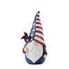 Americana Gnome Figurine Set of 2 – Polyresin & Metal Patriotic Decor, 3.75×3×7.25 in by Melrose - 4 of 4