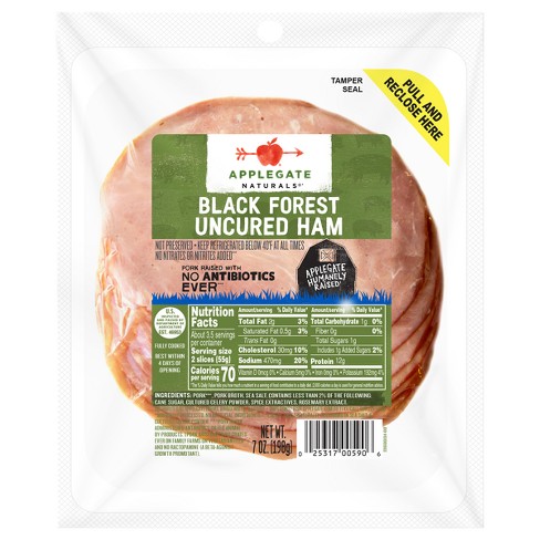 Applegate Natural Uncured Black Forest Ham - 7oz - image 1 of 4