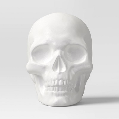 Plastic Iridescence Skull Figurine - Hyde and EEK! Boutique™ White