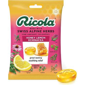 Ricola Cough Suppressant Throat Dops - Honey Lemon with Echinacea 19 Ct