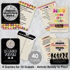 Big Dot of Happiness 70’s Disco - 4 1970s Disco Fever Party Games - 10 Cards Each - Gamerific Bundle - 2 of 4