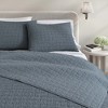 Reversible Honeycomb Waffle Garment Washed Cotton Quilt Set - Great Bay Home - 4 of 4