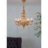Classic Vintage Chandelier Gold/White - A&B Home: 6-Light, Metal, No Assembly, UL Listed - 4 of 4