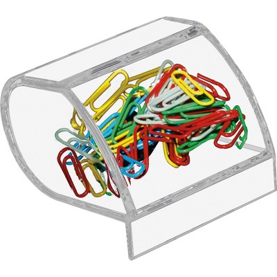 Kantek Inc Paper Clip Holder Acrylic 3 X 2 3/4 X 3 1/2 Clear AD40