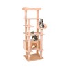 LAOTIES Multi Level Cat Tower with Stairs,Plush Indoor Cat Condo with Sturdy Wood Frame - 4 of 4