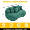 MOONMISS Durable Comfort Lounger High Back Bean Bag Chair Couch, Accent Floor Soft Lounge Chair - 2 of 4