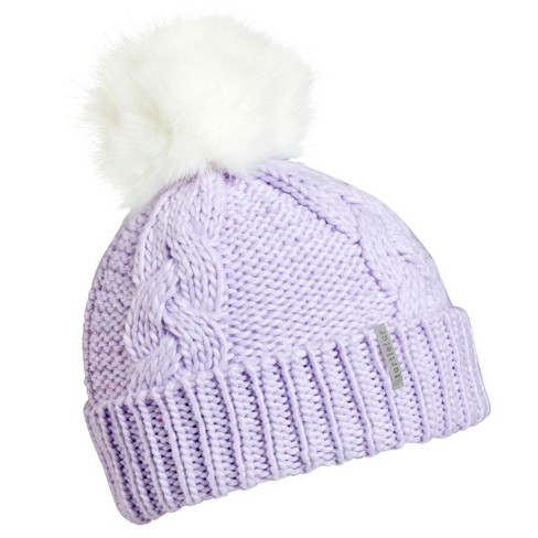 White Faux Fur Unicorn Pom Pom Hat (One Size)