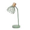 Simple Designs 18.19" Industrial Farmhouse Fusion Adjustable Cage Wire Accent Desk Lamp - 4 of 4