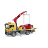 Bruder MAN TGS Tow Truck with BRUDER Roadster and Light & Sound Module - image 3 of 4