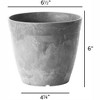 Novelty Artstone Dolce Round Pot Flower Planter - 2 of 4