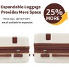 4 Piece Luggage Set with Compression Packing Cubes, Hardside Suitcase Set with Spinner Wheels & TSA Lock, Lightweight Travel Luggage Set - 4 of 4