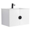 Pellabay Modern Bathroom Vanity with Fluted Circular Doors - Sink Included - 2 of 4