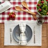 DII Ribbed Recycled Cotton Placemat Set 6 Piece, Light Gray, 13x19" - 3 of 4