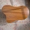 GDFStudio Riverlake Modern Wooden Irregular Cloud-Shaped Coffee Table, Black/Brown - 4 of 4