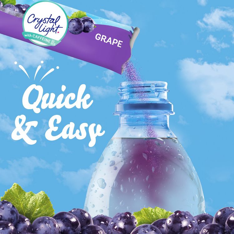 Crystal Light On the Go Grape Energy Drink Mix - 10pk/0.11oz Stix, 3 of 9